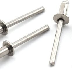 Kniedės A2/A2 4,0 x 8,0 mm, nerūdijančio plieno