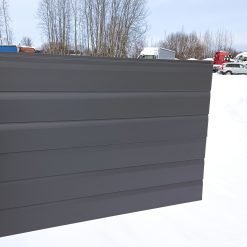 Plieninė dailylentė 4800x384x16 PILKA su poliuretanu 1,843m2/vnt