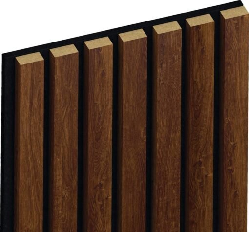 Dekoratyvinė akustinė dailylentė Foge Athens oak, 280 cm x 30 cm x 2.1 cm