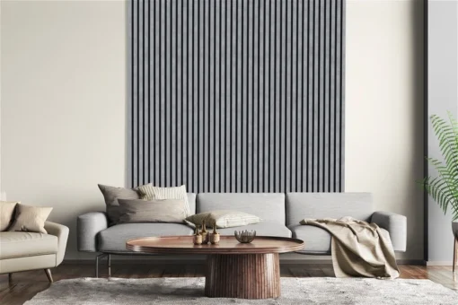 Dekoratyvinė akustinė dailylentė Neuhofer Holz Beton, 240 cm x 57.25 cm x 1.9 cm - Image 4