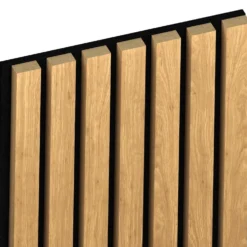 Dekoratyvinė akustinė dailylentė Foge Saragossa oak, 280 cm x 30 cm x 2.1 cm