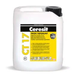 Gruntas Ceresit CT 17 PROFI, giluminis, greitai džiūstantis, 10l