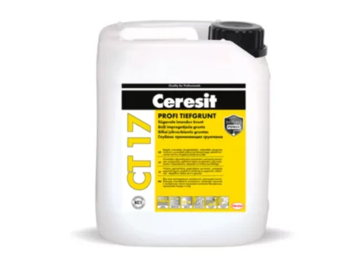 Gruntas Ceresit CT 17 PROFI, giluminis, greitai džiūstantis, 10l