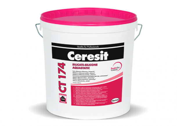 Tinkas Ceresit CT 174, silikato silikoninis 2mm, 25kg