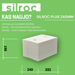 Silikatiniai blokeliai SILROC PLUS 240