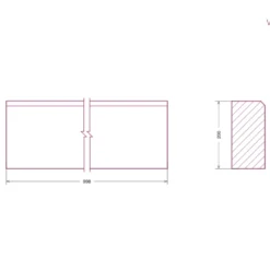 Alternative view of Vejos bortelis Veja 8x20